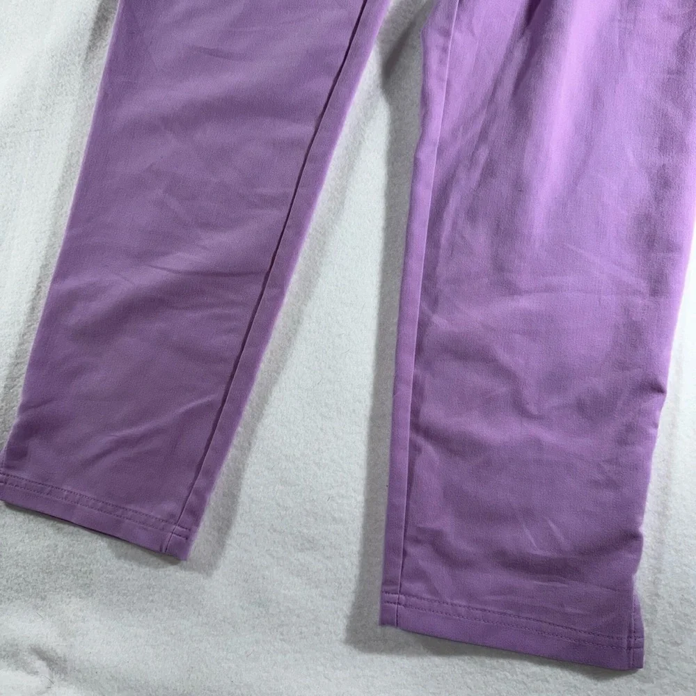 FIGS Women's Straight Leg Scrub Pants in Lavender with Maroon Drawstring
